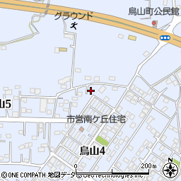 茨城県土浦市烏山4丁目2067-5周辺の地図