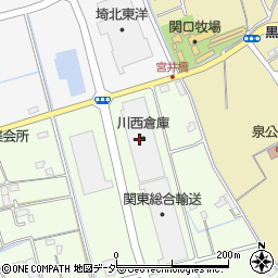 川西倉庫株式会社　関東物流センター・杉戸営業所周辺の地図