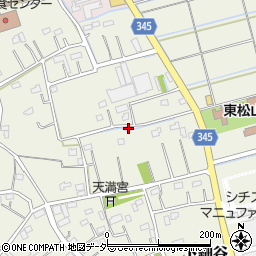 埼玉県比企郡吉見町下細谷106周辺の地図