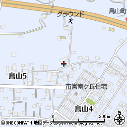 茨城県土浦市烏山5丁目2066周辺の地図