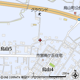 茨城県土浦市烏山5丁目2060-1周辺の地図