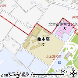 埼玉県立騎西特別支援学校　北本分校周辺の地図