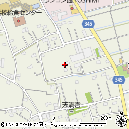 埼玉県比企郡吉見町下細谷89周辺の地図