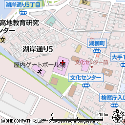 諏訪市文化センター周辺の地図