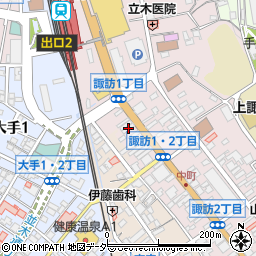 株式会社ヤマザキ諏訪本店周辺の地図
