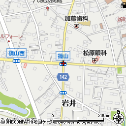 篠山十字路周辺の地図
