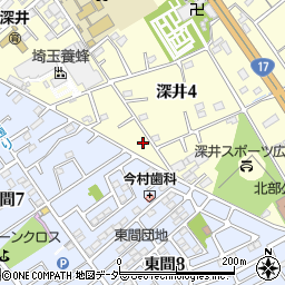 埼玉県北本市深井4丁目42周辺の地図