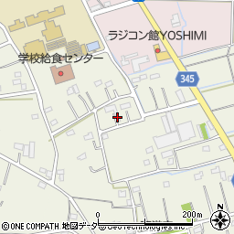 埼玉県比企郡吉見町下細谷77周辺の地図