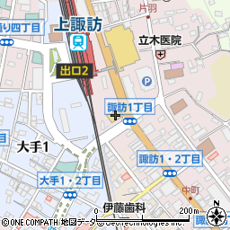 ベルーフアカデミー　上諏訪駅前校周辺の地図