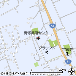 青塚集落センター周辺の地図