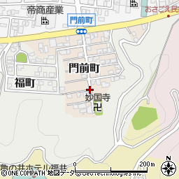 福井県福井市門前町周辺の地図