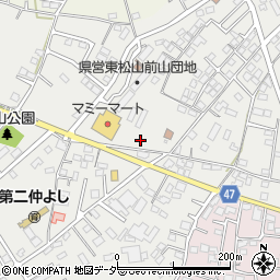 埼玉県東松山市松山町周辺の地図
