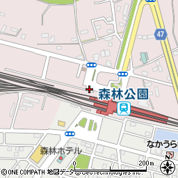 森林公園駅周辺の地図