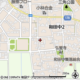 プランドール和田中Ａ周辺の地図