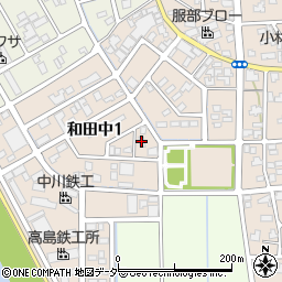 メゾネット和田中周辺の地図