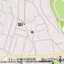 茨城県坂東市鵠戸568-2周辺の地図