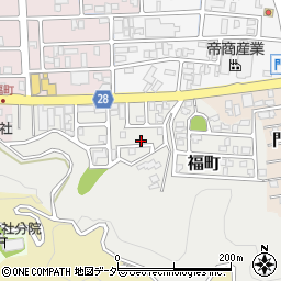 福井県福井市福町周辺の地図