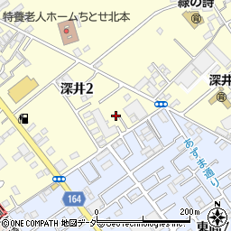 埼玉県北本市深井2丁目105周辺の地図