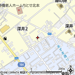 埼玉県北本市深井2丁目108周辺の地図