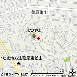 埼玉県東松山市加美町周辺の地図