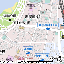 ファミリーマート上諏訪駅西店周辺の地図
