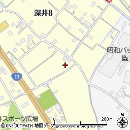 埼玉県北本市深井8丁目233周辺の地図