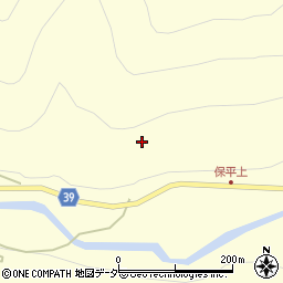 長野県松本市奈川保平周辺の地図