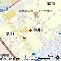 埼玉県北本市深井2丁目周辺の地図