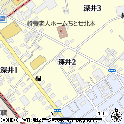 埼玉県北本市深井2丁目78周辺の地図