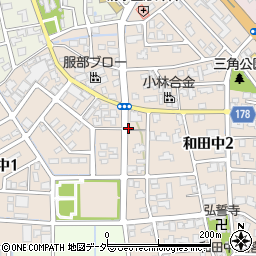 福井県福井市和田中周辺の地図