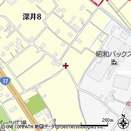 埼玉県北本市深井8丁目350周辺の地図