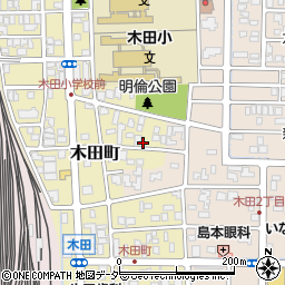 福井県福井市木田町周辺の地図