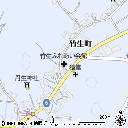 竹生ふれあい会館周辺の地図