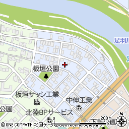 福井県福井市馬垣町周辺の地図