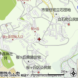 長野県諏訪市上諏訪桜ケ丘9025-4周辺の地図