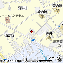 埼玉県北本市深井3丁目180周辺の地図