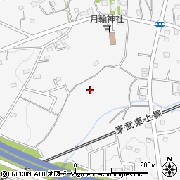 埼玉県滑川町（比企郡）月輪周辺の地図