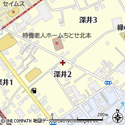 埼玉県北本市深井2丁目87周辺の地図