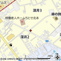 埼玉県北本市深井3丁目134周辺の地図