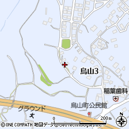 茨城県土浦市烏山3丁目982-2周辺の地図
