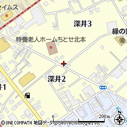 埼玉県北本市深井3丁目34周辺の地図