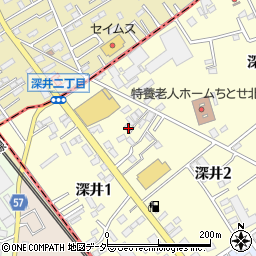 埼玉県北本市深井2丁目14周辺の地図