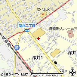 埼玉県北本市深井2丁目5周辺の地図