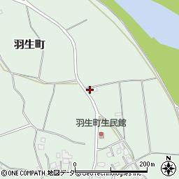 茨城県常総市羽生町449周辺の地図