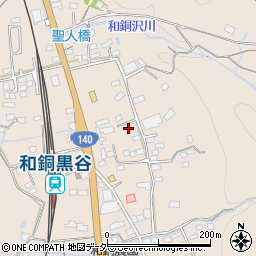和銅ぶどう園周辺の地図