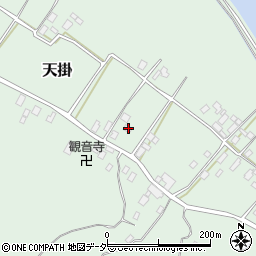茨城県行方市天掛351周辺の地図