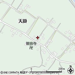 茨城県行方市天掛348周辺の地図