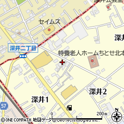 埼玉県北本市深井2丁目11周辺の地図