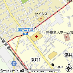 埼玉県北本市深井2丁目1周辺の地図