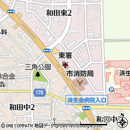 福井市消防局東消防署周辺の地図